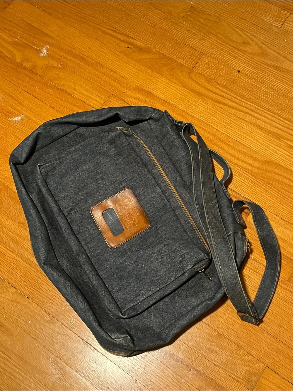 Levi's Denim weekend Bag with Brown Leather Accent